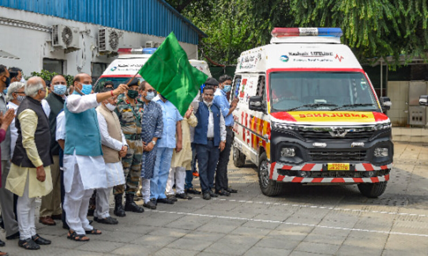Rajnath Singh flags off Armys fleet of 5 trauma care ambulances