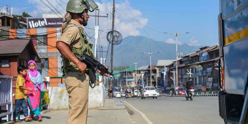 Restrictions continue to be in force across Kashmir following separatist leaders death
