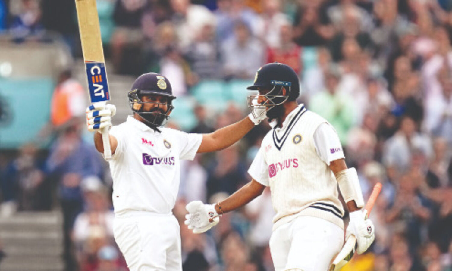 Rohit scores 1st overseas ton   to set up an engrossing 4th Day