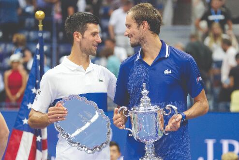 Djokovics bid for year Slam ends against Medvedev Djokovics bid for year Slam ends against Medvedev