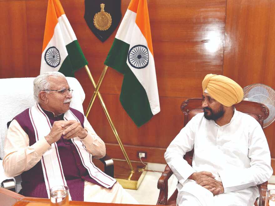 Punjab CM calls on his Haryana counterpart