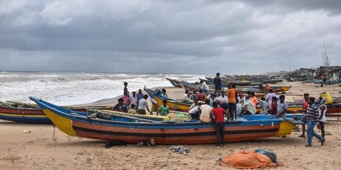 Low pressure area moves to Gulf of Kutch, may intensify into cyclonic storm in Arabian Sea: IMD Low pressure area moves to Gulf of Kutch, may intensify into cyclonic storm in Arabian Sea: IMD