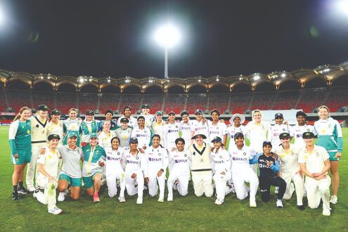 Indian women dominate Australia in drawn day-night Test Indian women dominate Australia in drawn day-night Test