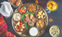 Navratra Thali at Blooms Navratra Thali at Blooms