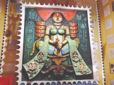 Durga idol styled as postal stamp to be preserved at GPO Durga idol styled as postal stamp to be preserved at GPO