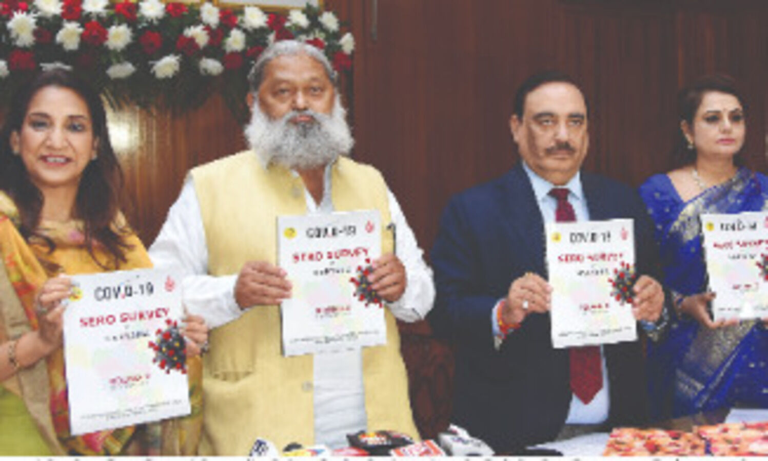 Over 76% show sero positivity in third survey by Haryana, Vij releases report Over 76% show sero positivity in third survey by Haryana, Vij releases report