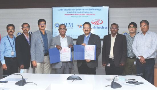 SRM, M&M ink research collaboration MoU SRM, M&M ink research collaboration MoU