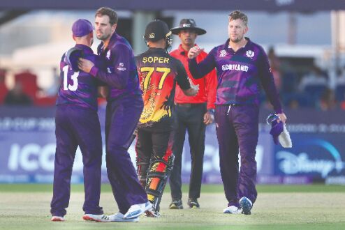 Berrington, Davey guide Scotland to 17-run win over PNG in T20 WC Berrington, Davey guide Scotland to 17-run win over PNG in T20 WC