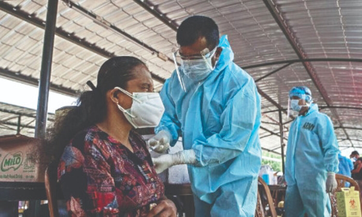 SL gives booster shots to front-line workers, seniors
