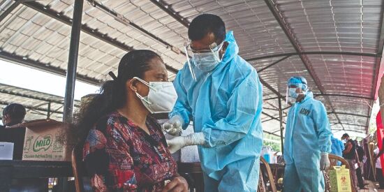 SL gives booster shots to front-line workers, seniors