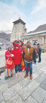 Braving odds, KMC co-ordinator & his family visit Kedarnath; return home safe