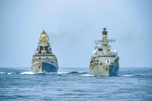 Arabian Sea: India, UK conduct mega tri-services wargame Arabian Sea: India, UK conduct mega tri-services wargame