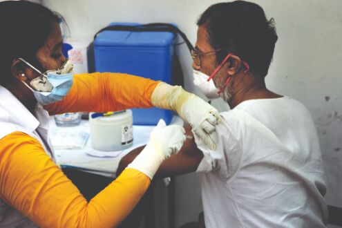More than 9L doses administered in a day More than 9L doses administered in a day