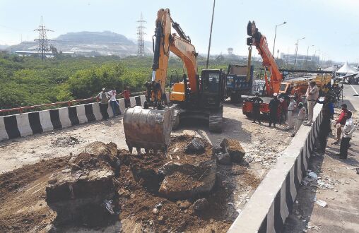 As barricading goes, roads left in wreck, need major repairs As barricading goes, roads left in wreck, need major repairs