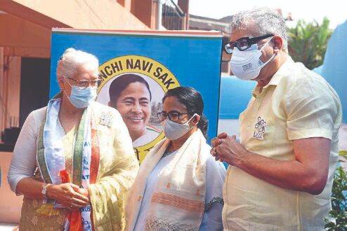 Not here to become CM but wont allow Centres dadagiri: Mamata in Goa Not here to become CM but wont allow Centres dadagiri: Mamata in Goa