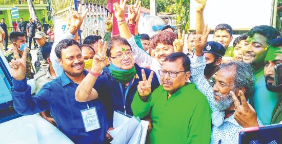 Udayan Guha becomes 1st candidate in states poll history to have won by over 1.64L votes Udayan Guha becomes 1st candidate in states poll history to have won by over 1.64L votes