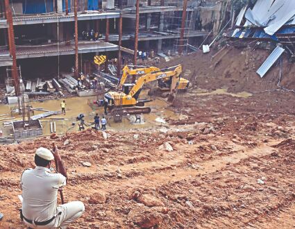 32-year-old labourers body found two days  after shanties collapse near N Delhi mall site