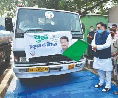 Gopal Rai launches second phase of anti-dust campaign Gopal Rai launches second phase of anti-dust campaign