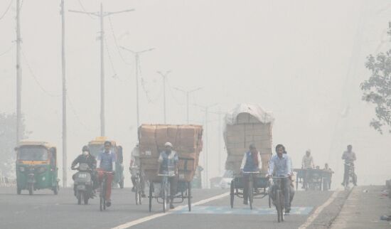 Danger to step out, air at seasons worst