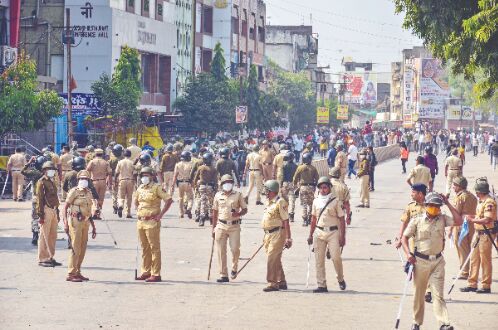 Curfew in Amravati city expanded to four towns as BJP stages protest Curfew in Amravati city expanded to four towns as BJP stages protest