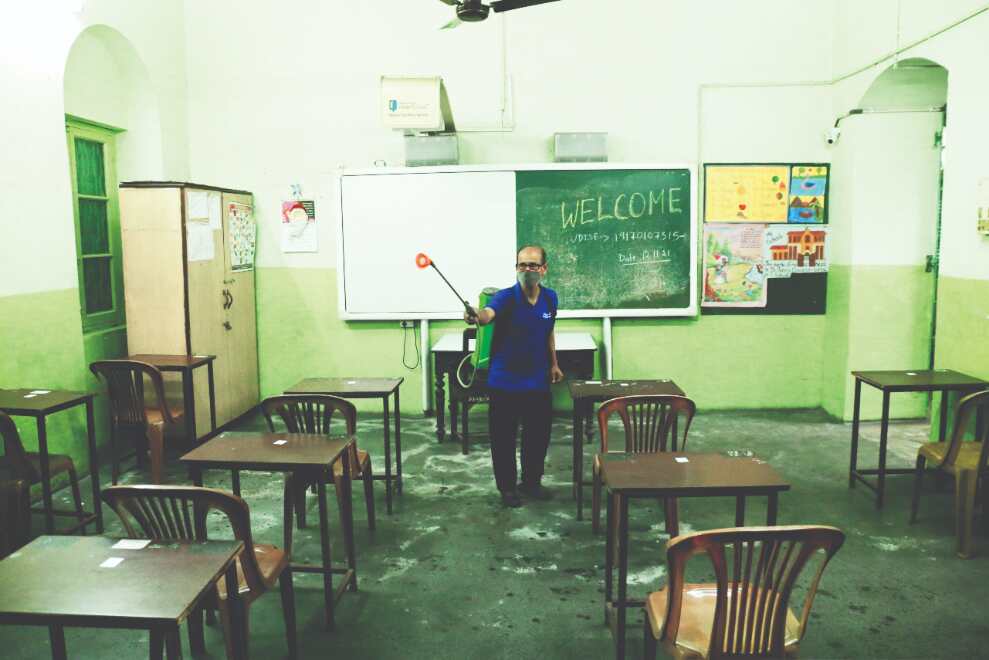 Schools & colleges gear up to reopen after 20 months Schools & colleges gear up to reopen after 20 months