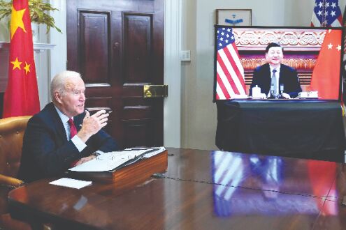 US determined to uphold commitments to ensure free & open Indo-Pacific: Biden to Xi