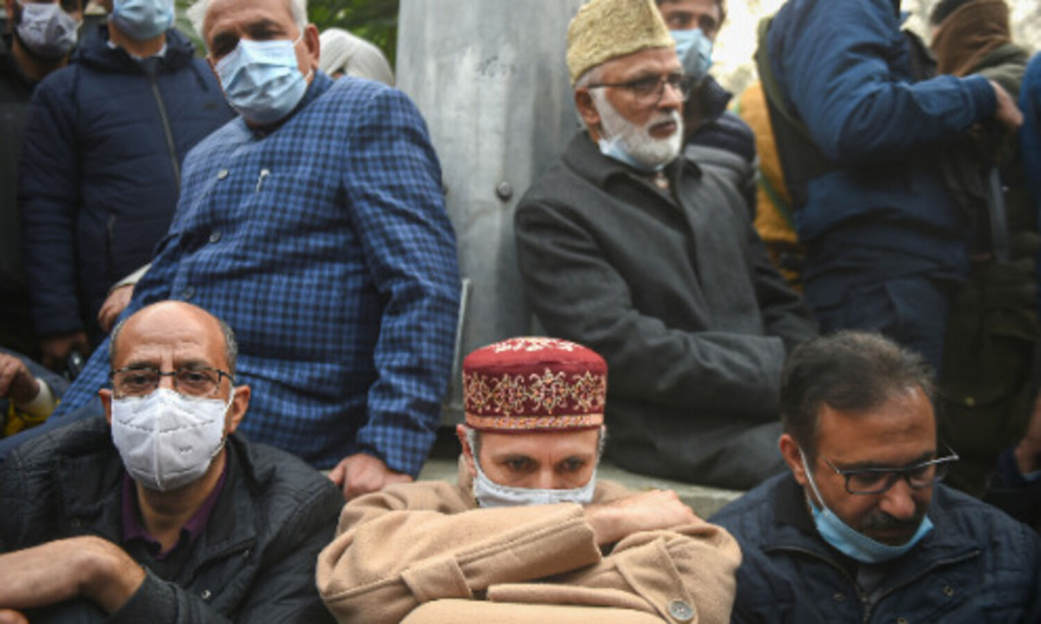 Hyderpora encounter: Omar Abdullah, Peoples Conference stage sit-in; demand return of bodies