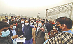 Jewar airport: Minister Jai Pratap Singh checks preparedness Jewar airport: Minister Jai Pratap Singh checks preparedness