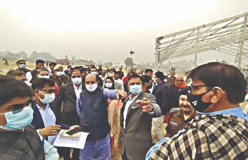 Jewar airport: Minister Jai Pratap Singh checks preparedness Jewar airport: Minister Jai Pratap Singh checks preparedness