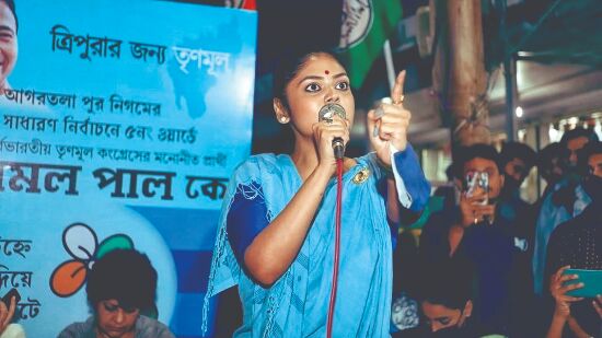 Tripura: TMC leader Saayoni Ghosh arrested, party alleges attacked inside police station Tripura: TMC leader Saayoni Ghosh arrested, party alleges attacked inside police station