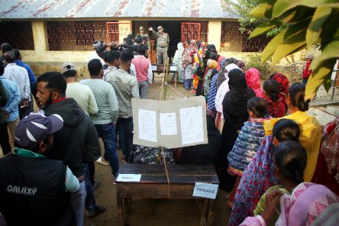 Tripura civic elections: 22 pc votes polled till 11 AM Tripura civic elections: 22 pc votes polled till 11 AM