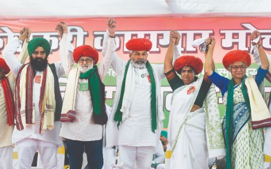 Kisan mahapanchayat calls for BJPs defeat in polls