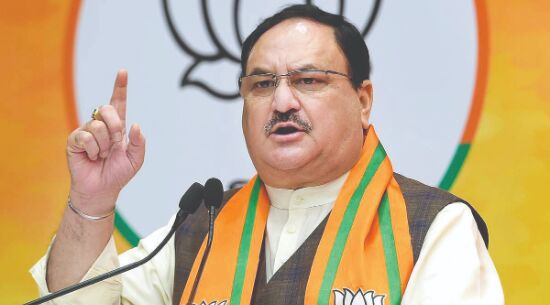 Nadda joins civic polls campaign, slams AAP Nadda joins civic polls campaign, slams AAP