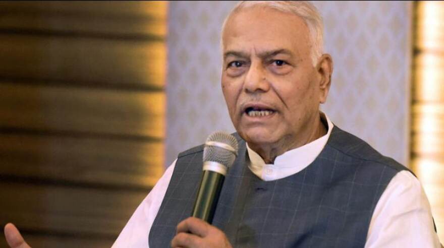 Yashwant Sinha admitted to hospital with severe back pain Yashwant Sinha admitted to hospital with severe back pain
