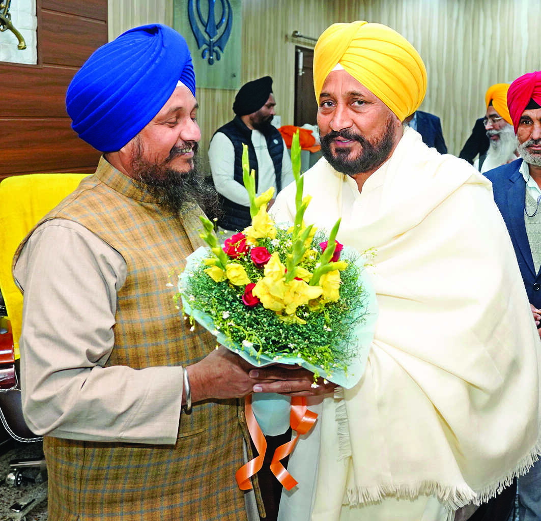 Channi meets Akal Takht Jathedar Channi meets Akal Takht Jathedar