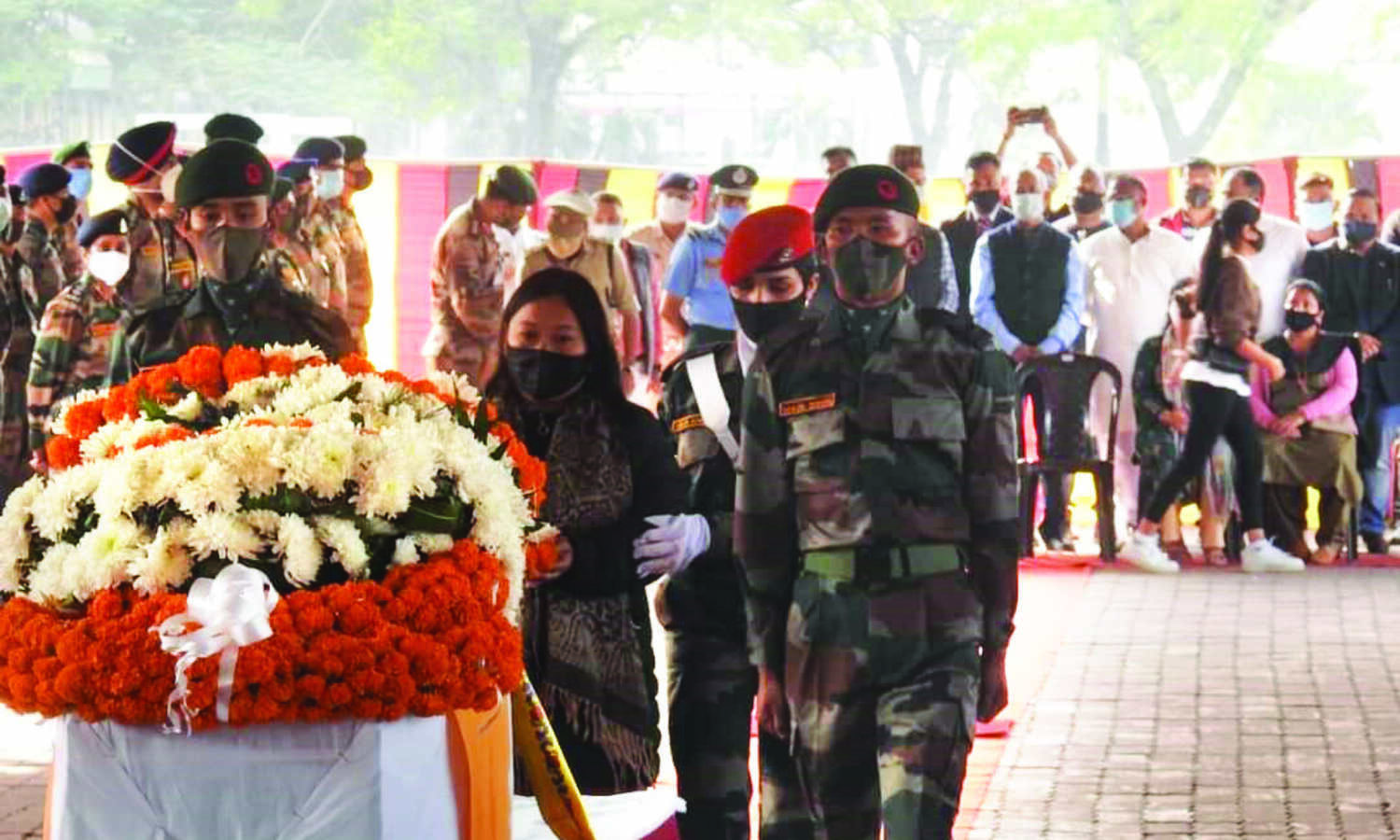 Draped in Tricolour, braveheart finally returns home