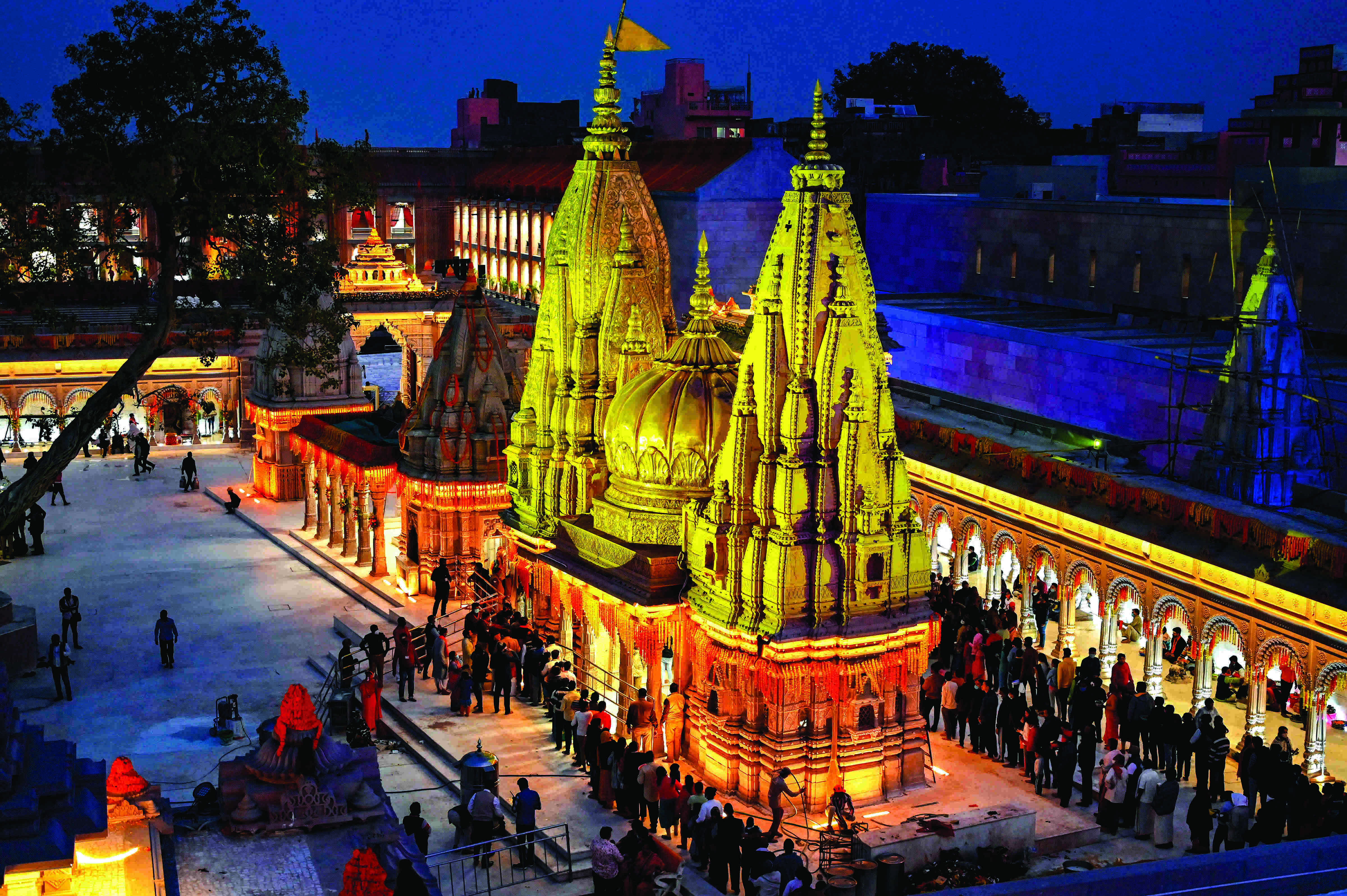 All decked up for inauguration of Kashi Vishwanath Corridor All decked up for inauguration of Kashi Vishwanath Corridor