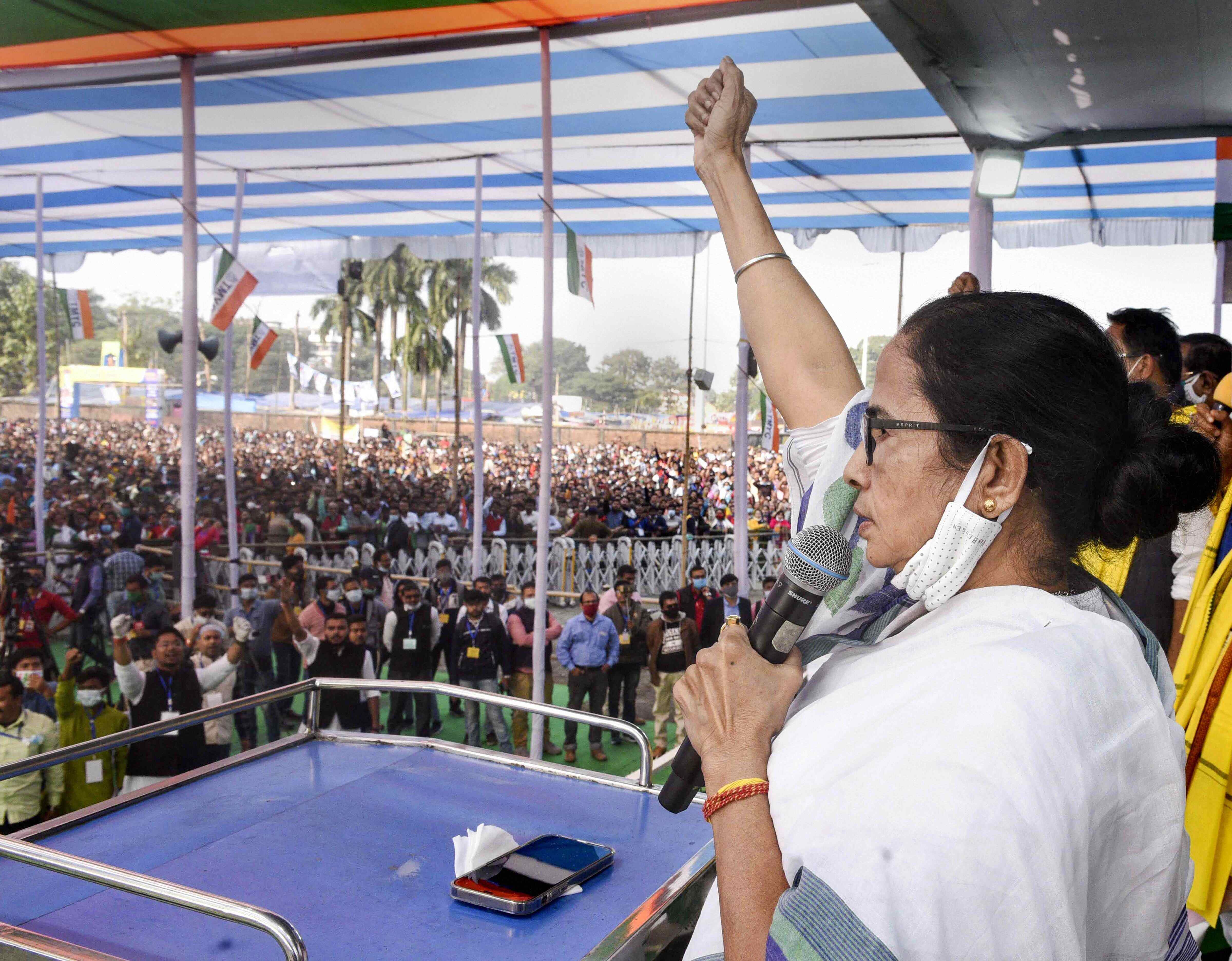 Sunset on BJP has started from Goa, UP, Punjab: Mamata Sunset on BJP has started from Goa, UP, Punjab: Mamata