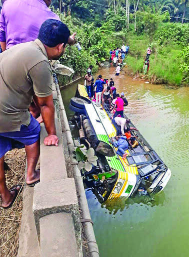 Nine people killed as government bus plunges into rivulet in AP, CM condoles
