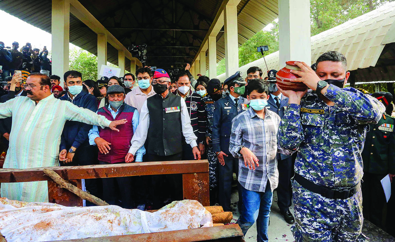 Group Captain Varun Singh cremated with full military honours in Bhopal Group Captain Varun Singh cremated with full military honours in Bhopal