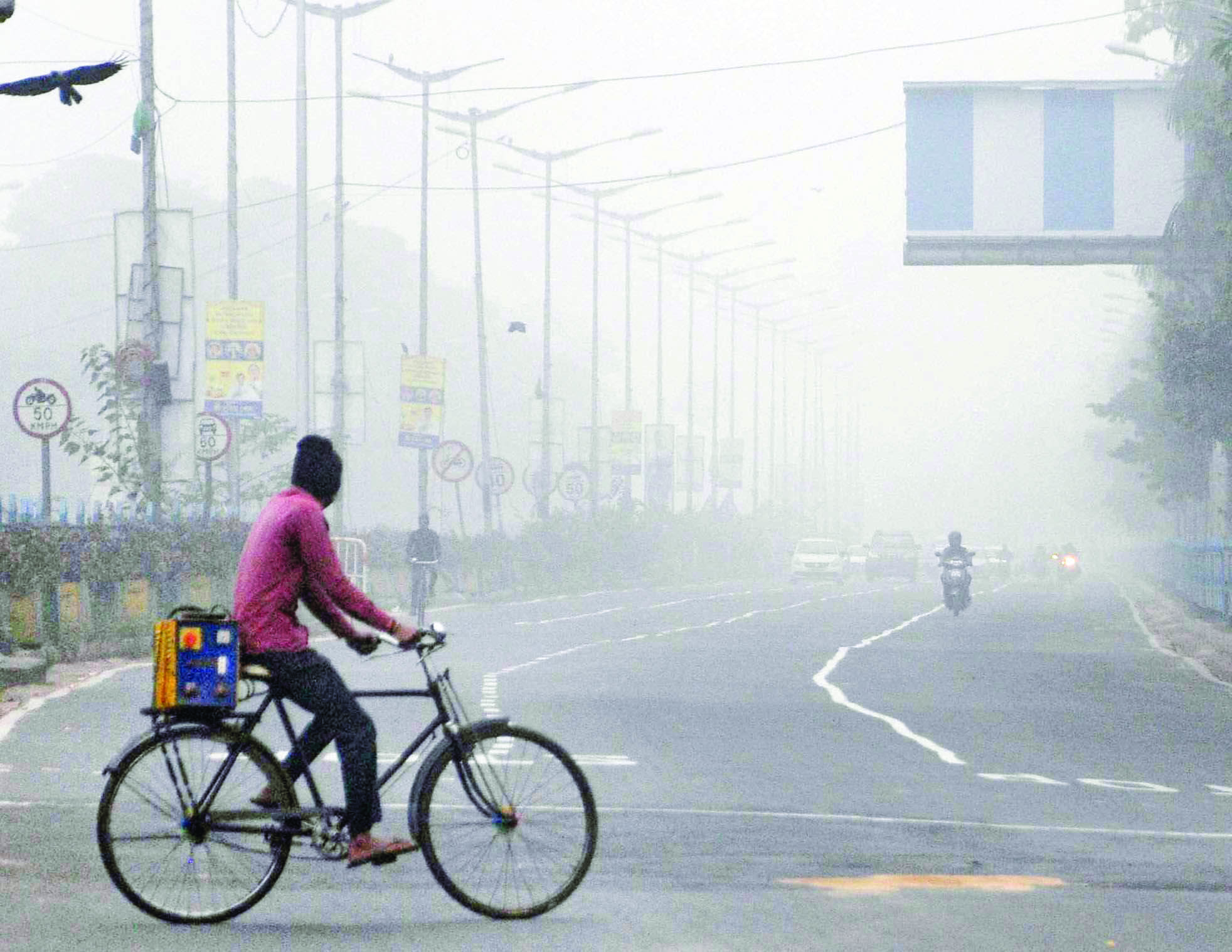 At 13.5 degree Celsius, city logs coldest day of season so far
