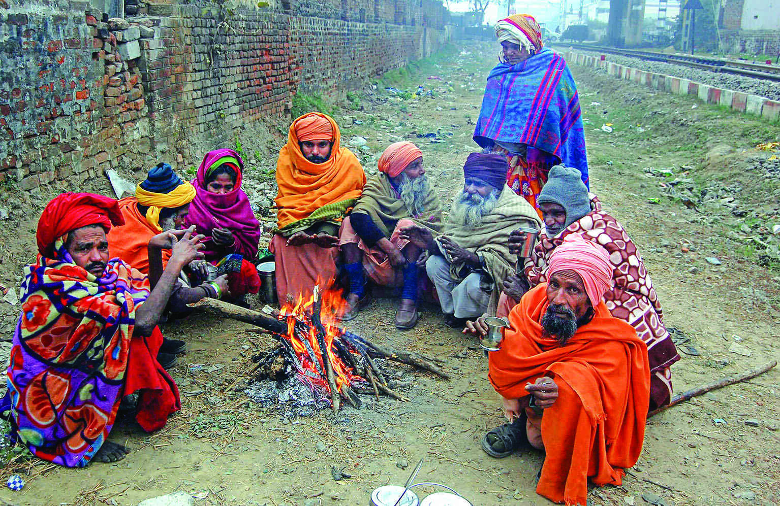 Severe cold grips northwest India Severe cold grips northwest India