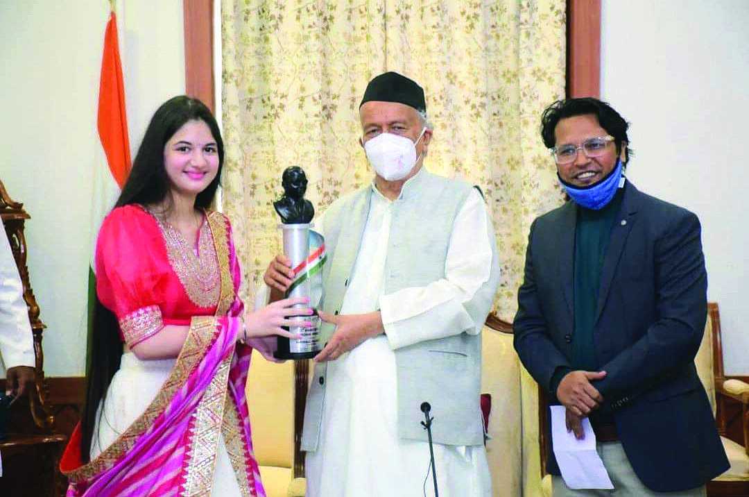 Harshaali Malhotra receives   Bharat Ratna Dr Ambedkar Award