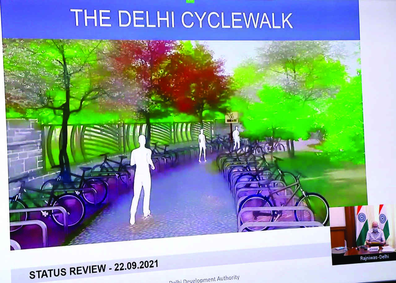 Delhi Cycle Walk: Neelgai line work on, DDA sets aside Rs 6 cr Delhi Cycle Walk: Neelgai line work on, DDA sets aside Rs 6 cr