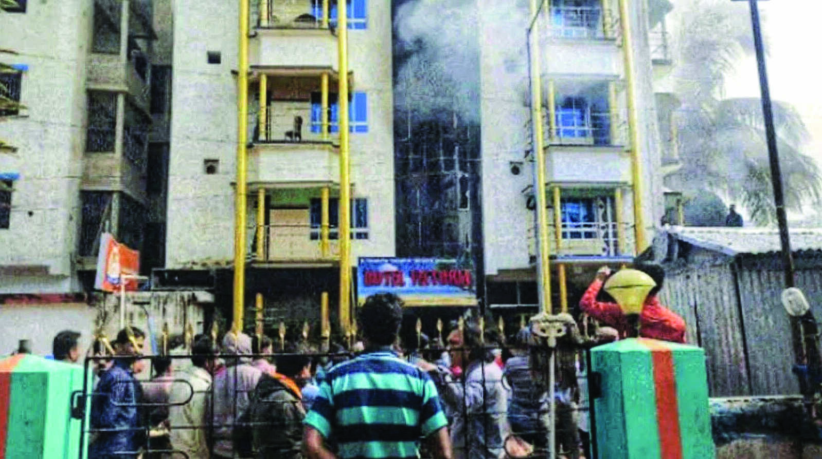 New Digha fire: Woman jumps out of hotel window to save self