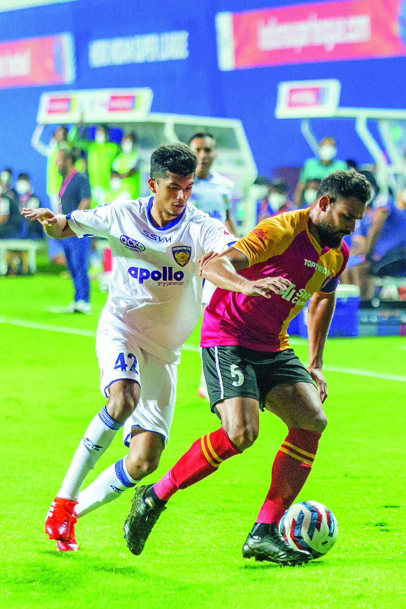 ISL: SC East Bengal hold Chennaiyin FC to 2-2 draw