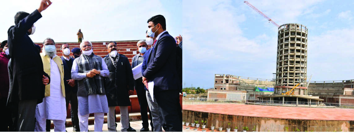 Shaheed Smarak at Ambala nearing completion; Khattar reviews work Shaheed Smarak at Ambala nearing completion; Khattar reviews work