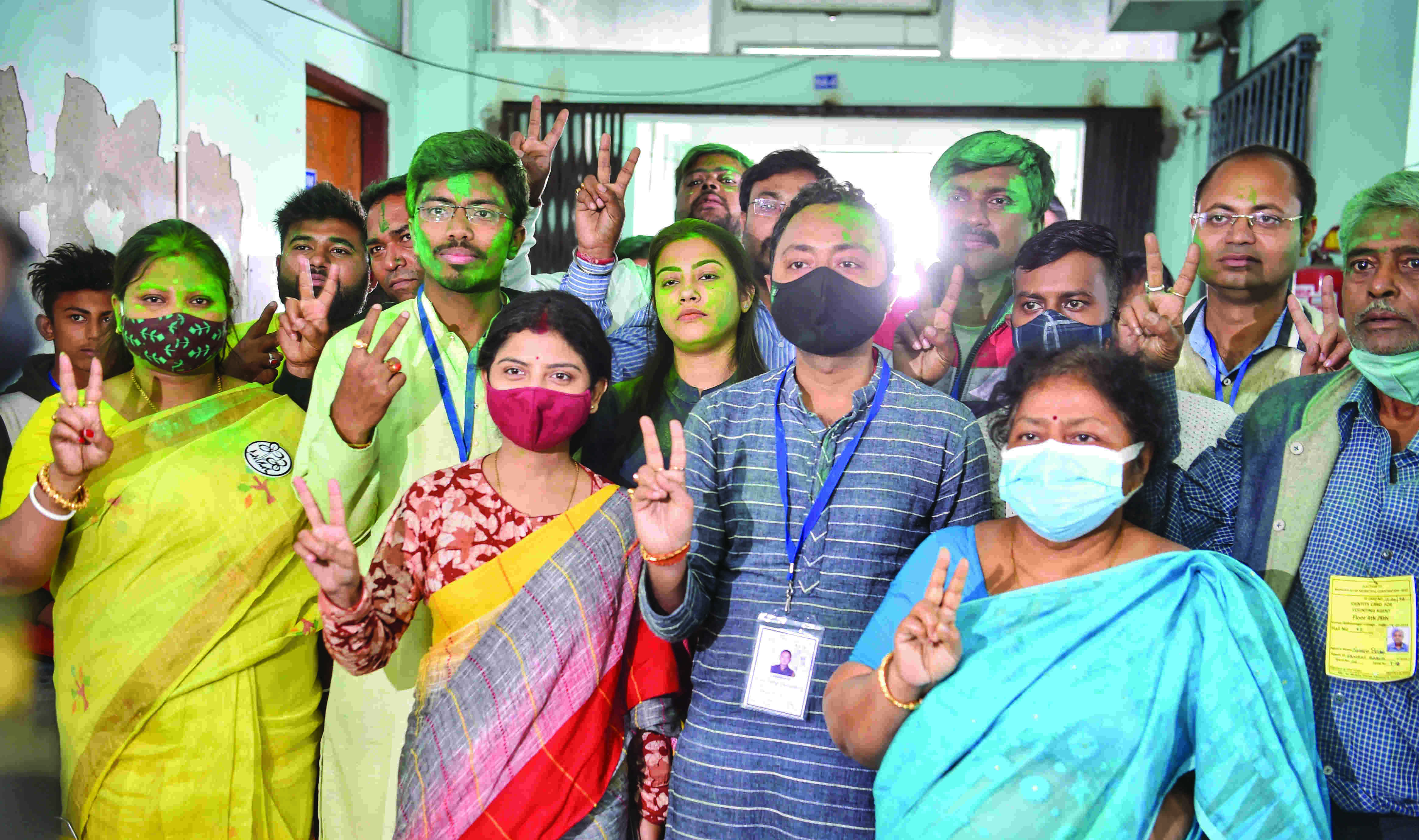 TMC wins Bidhannagar civic polls with 95% votes TMC wins Bidhannagar civic polls with 95% votes