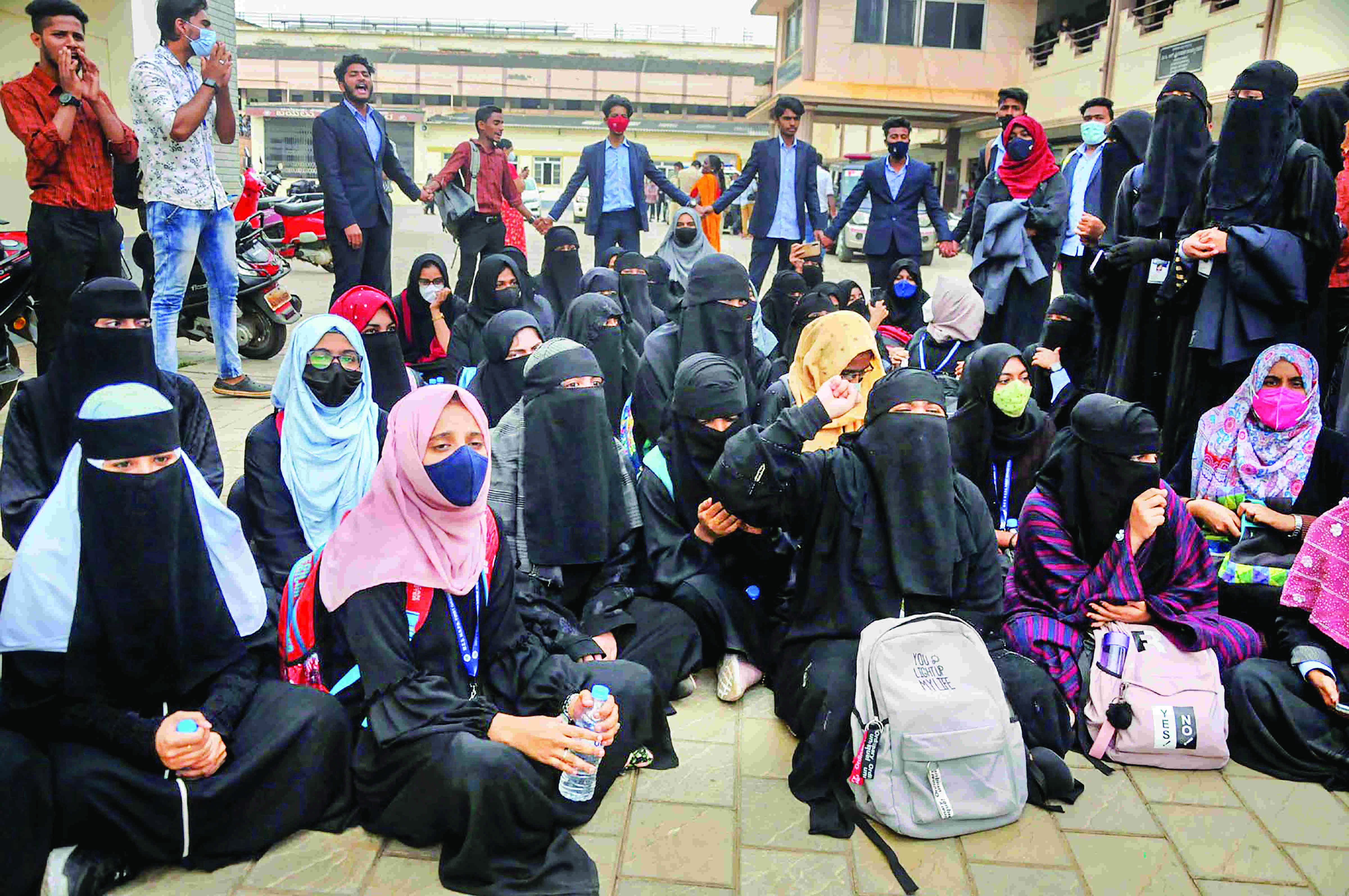 Hijab row: So many religious symbols in India but hostile discrimination against us Hijab row: So many religious symbols in India but hostile discrimination against us