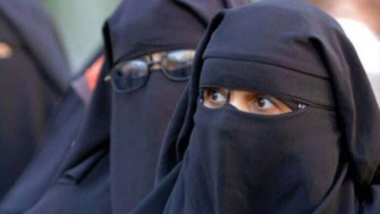 Burqa-clad triple-talaq victim campaigns for BJP in UP polls Burqa-clad triple-talaq victim campaigns for BJP in UP polls